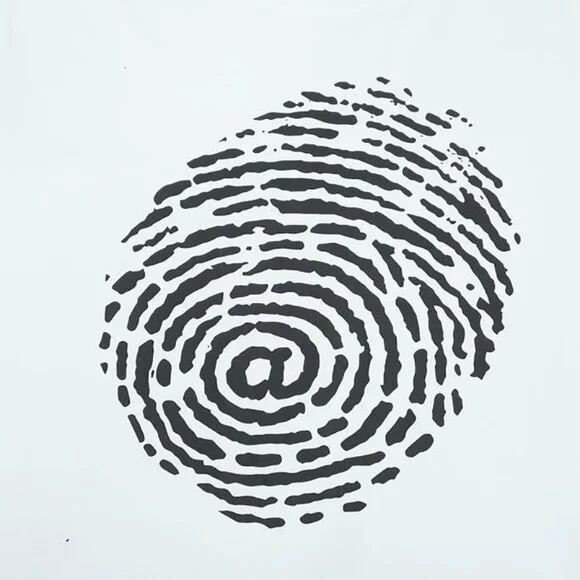 Always White Personalized Fingerprint Short Sleeve T Shirt